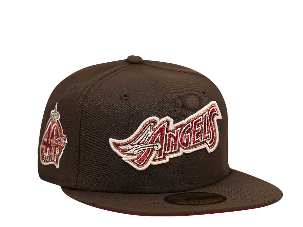 New Era Anaheim Angels 40th Anniversary Metallic Platinum Two Tone Edition 59Fifty Fitted Casquette