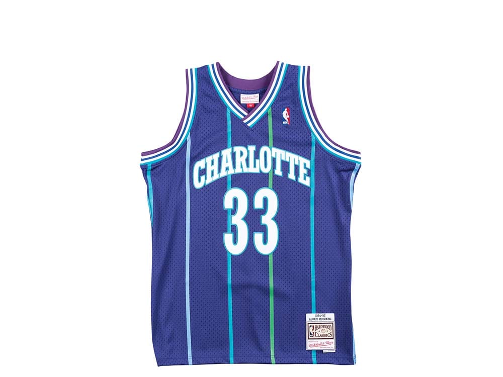 Mitchell & Ness Charlotte Hornets - Alonzo Mourning Purple 2.0 1994-95 Maillot