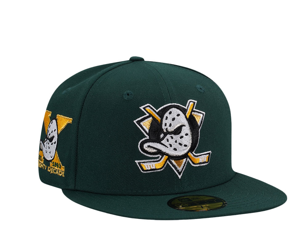 New Era Anaheim Ducks 10th Anniversary Dark Green Prime Edition 59Fifty Fitted Casquette