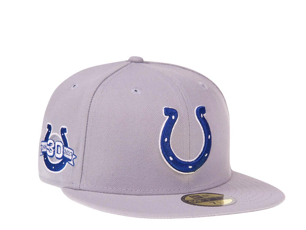 New Era Indianapolis Colts 30th Anniversary Gray Classic Prime Edition 59Fifty Fitted Casquette