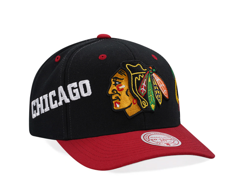 Mitchell & Ness Chicago Blackhawks Pro Crown Fit Snapback Casquette