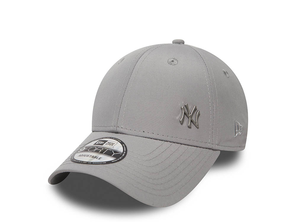 New Era New York Yankees Gray Flawless 9Forty Strapback Casquette