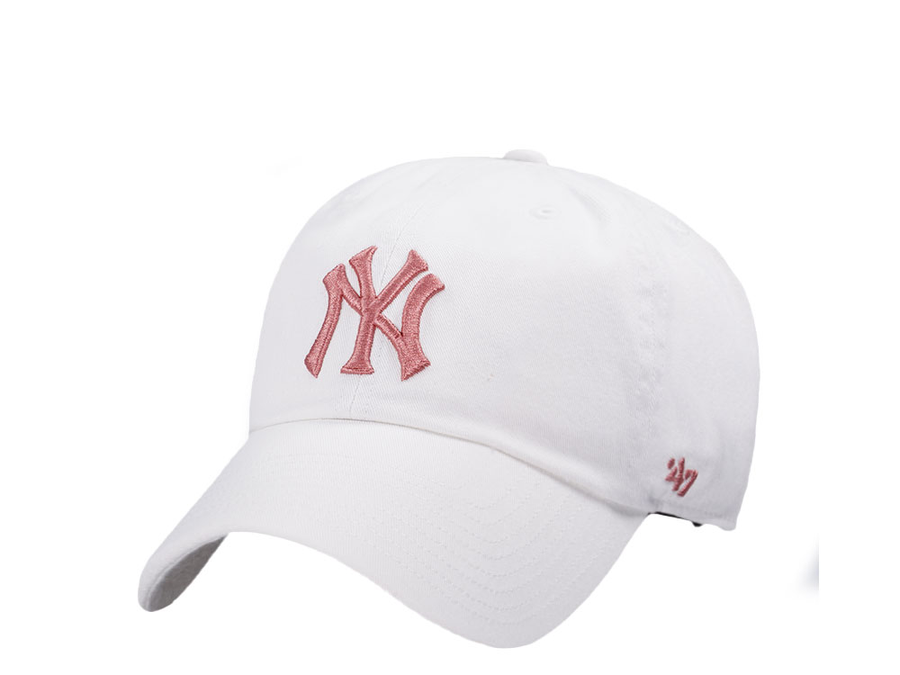 47Brand New York Yankees Classic White Clean up Snapback Casquette