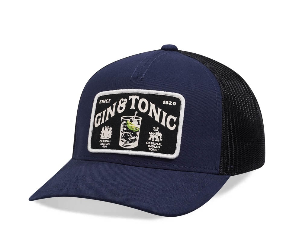 American Needle Gin Tonic Archive Valin Navy Trucker Snapback Casquette