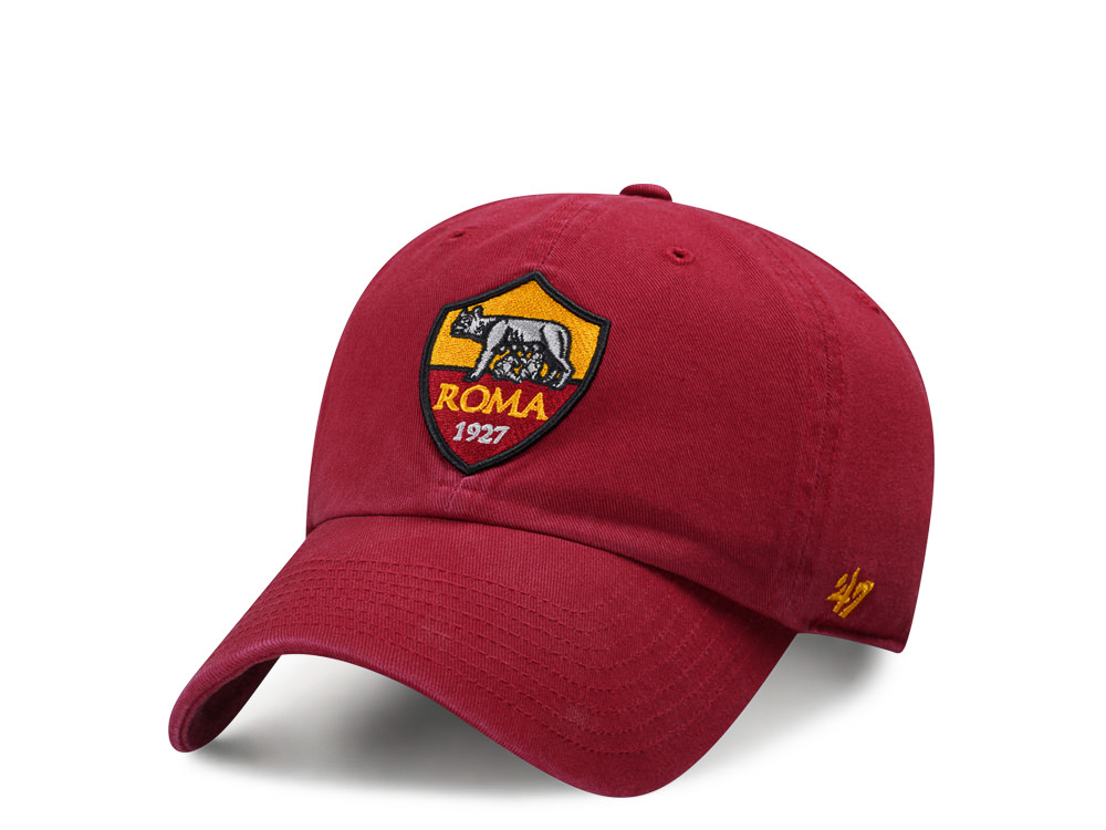 47Brand AS Roma Trojan Red Clean up Strapback Casquette