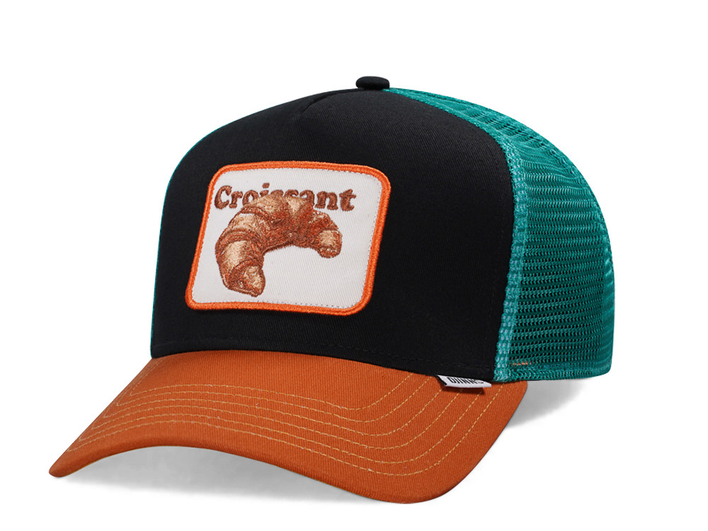 Djinns Food Croissant Black Trucker Snapback Casquette