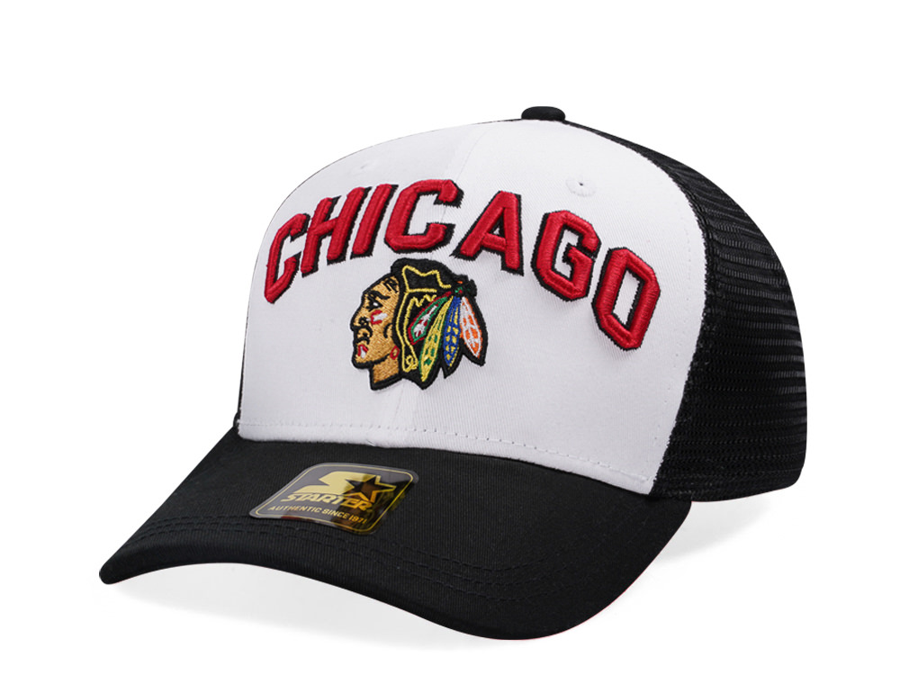 Starter Chicago Blackhawks Penalty Curved Trucker Snapback Casquette