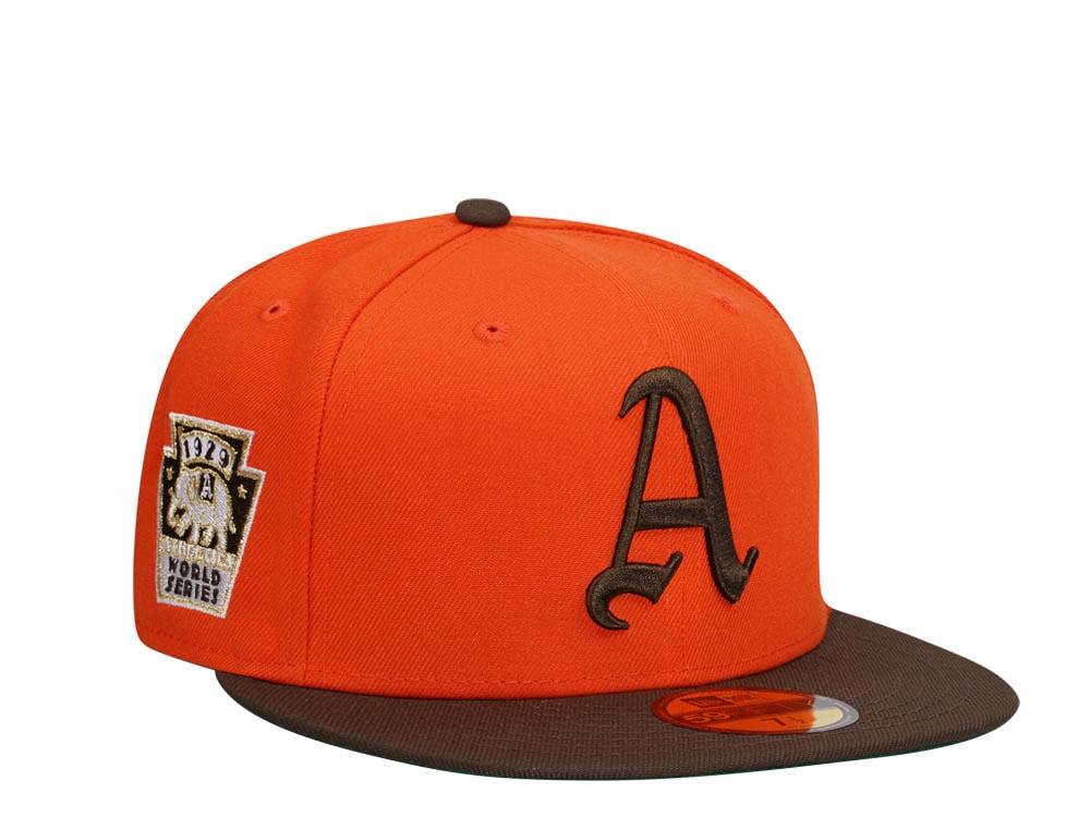 New Era Philadelphia Athletics World Series 1929 Orange Two Tone Edition 59Fifty Fitted Casquette