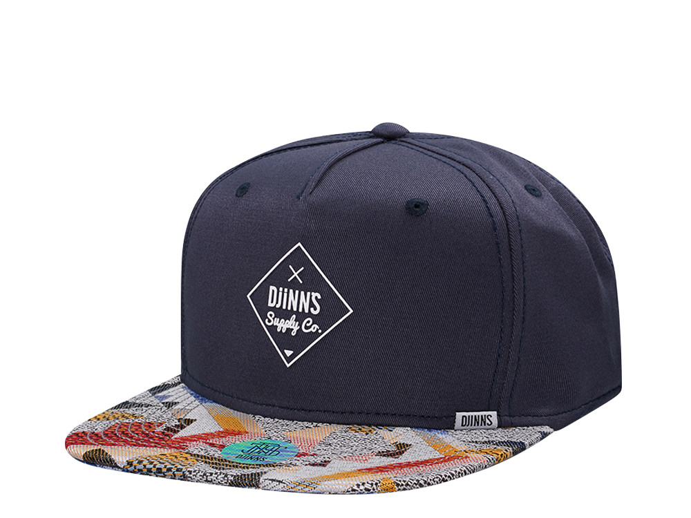 Djinns Aztek Navy Snapback Casquette