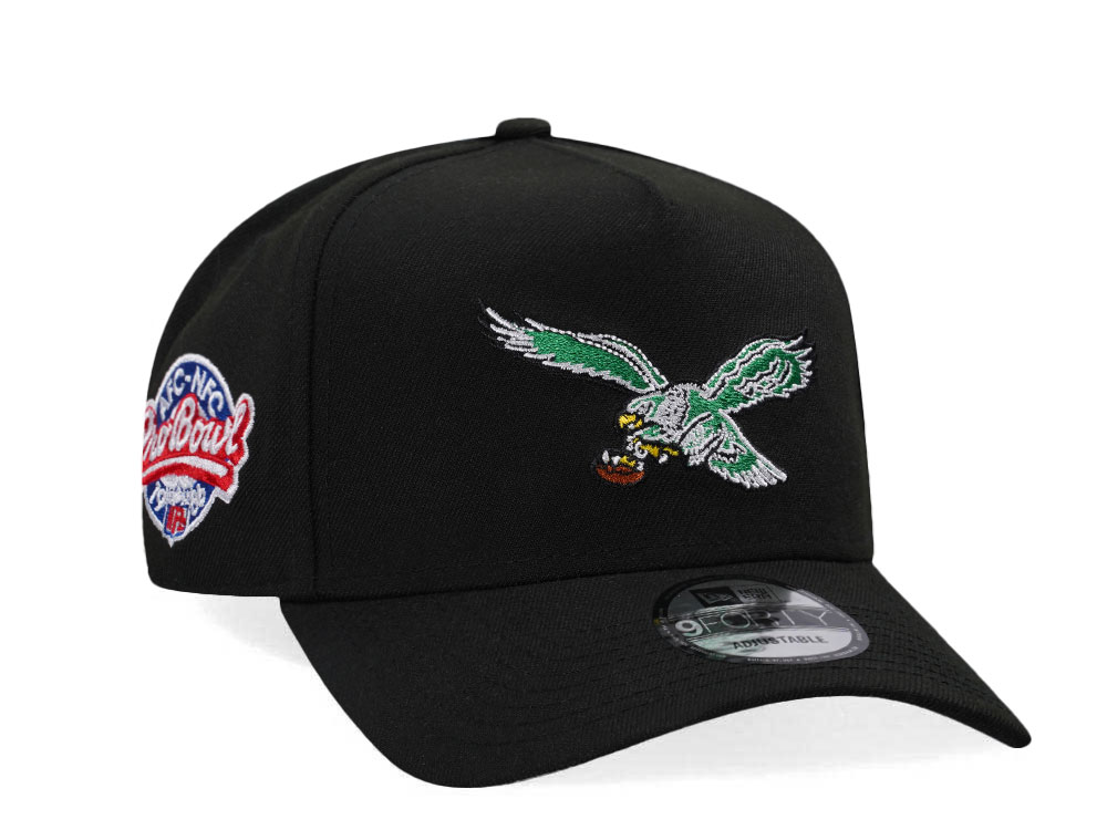 New Era Philadelphia Eagles Pro Bowl 1986 Black Classic Edition 9Forty A Frame Snapback Casquette