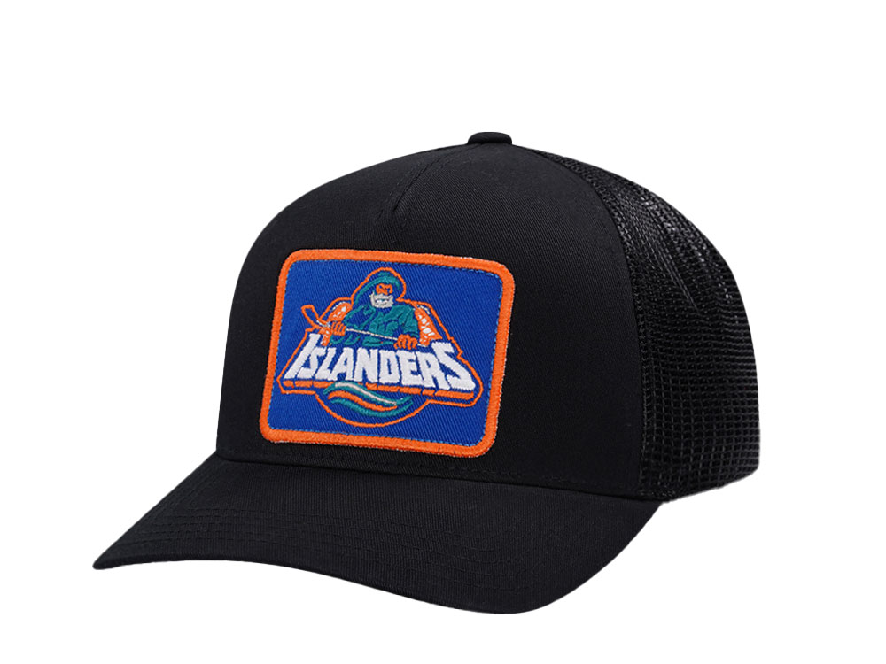 American Needle New York Islanders Valin Black Trucker Snapback Casquette