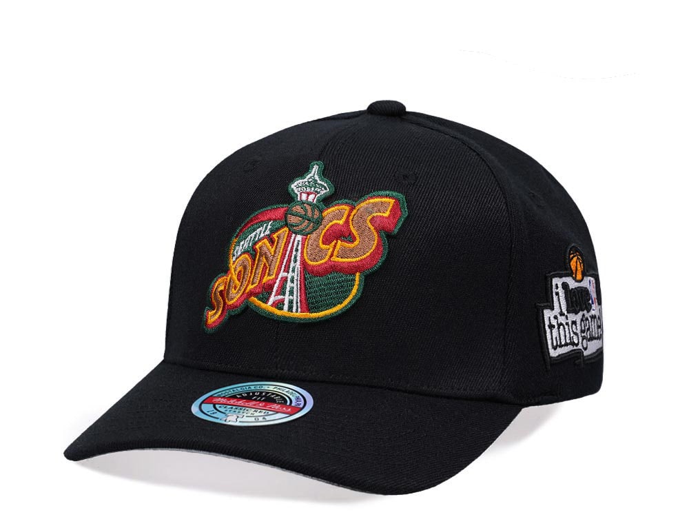 Mitchell & Ness Seattle Supersonics Love this Game Edition Hardwood Classic Red Flex Snapback Casquette