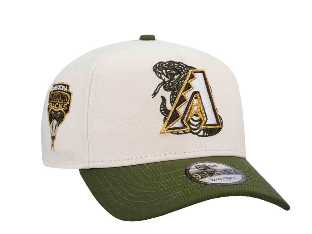 New Era Arizona Diamondbacks Chrome Alpine Green Two Tone Edition 9Forty A Frame Snapback Casquette