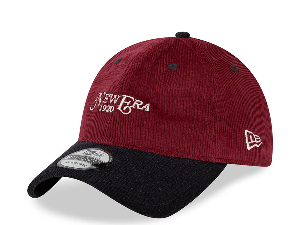 New Era Contrast Cord New Era Maroon Navy 9Twenty Dadhat Strapback Casquette