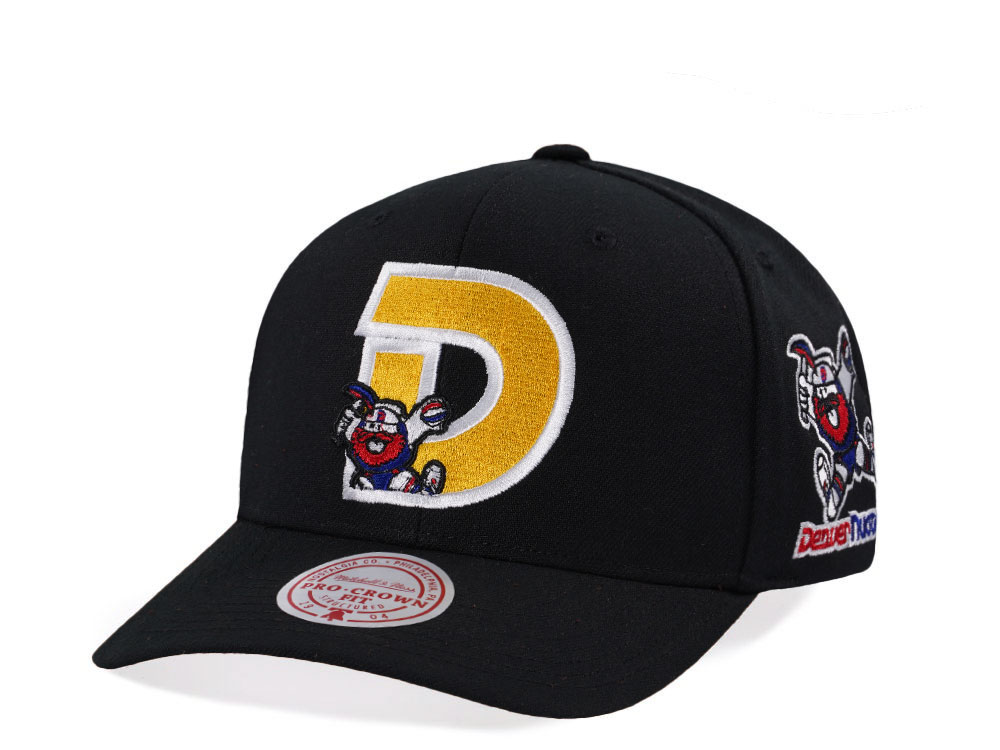 Mitchell & Ness Denver Nuggets Hardwood Classic Pro Crown Fit Black Snapback Casquette