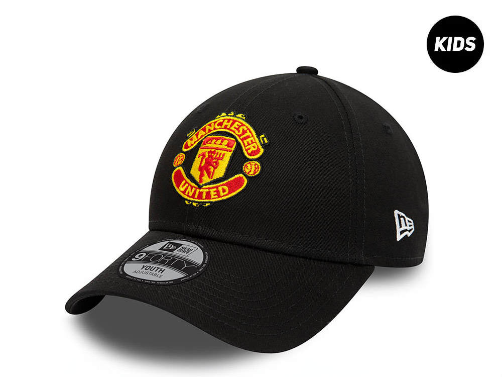 New Era Manchester United Core Black Kids 9Forty Strapback Casquette