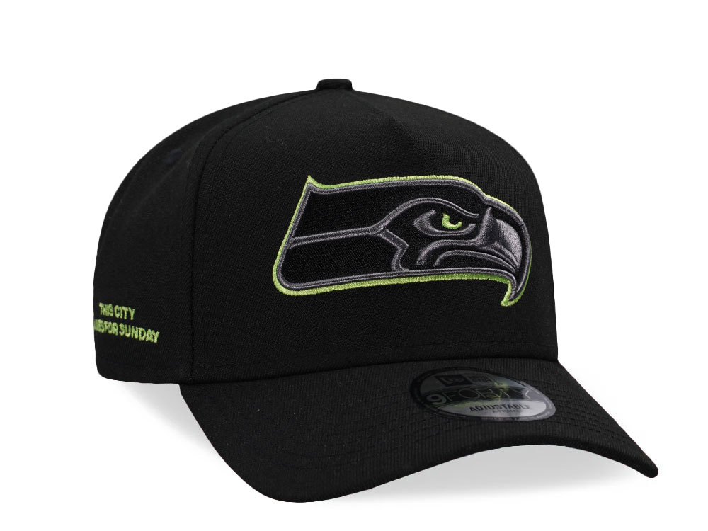 New Era Seattle Seahawks This City lives for Sunday Prime Edition 9Forty A Frame Snapback Casquette