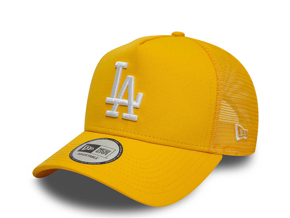 New Era Los Angeles Dodgers Yellow League Essential 9Forty A Frame Trucker Snapback Casquette