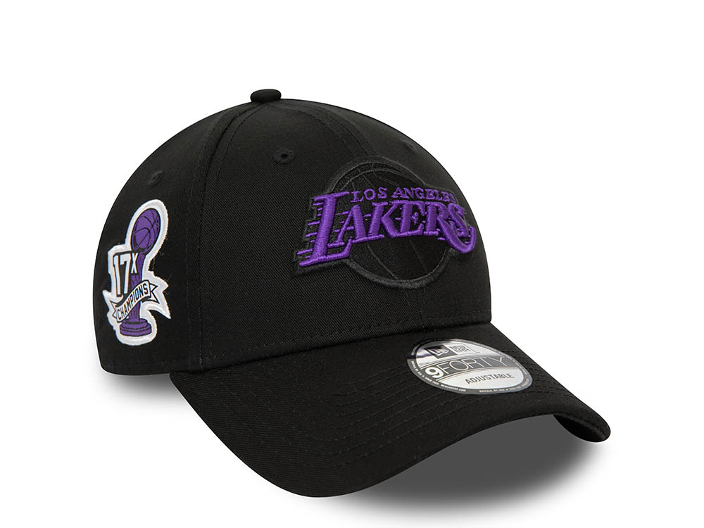 New Era Los Angeles Lakers Champions Black 9Forty Strapback Casquette