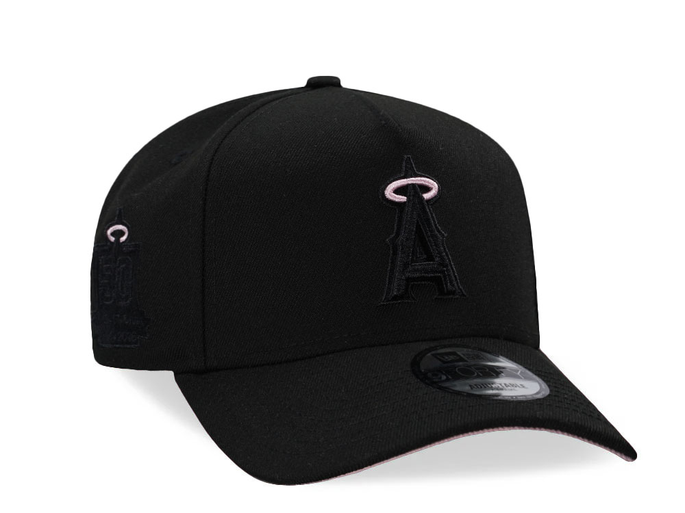 New Era Anaheim Angels 50th Anniversary Black Pink Edition 9Forty A Frame Snapback Casquette