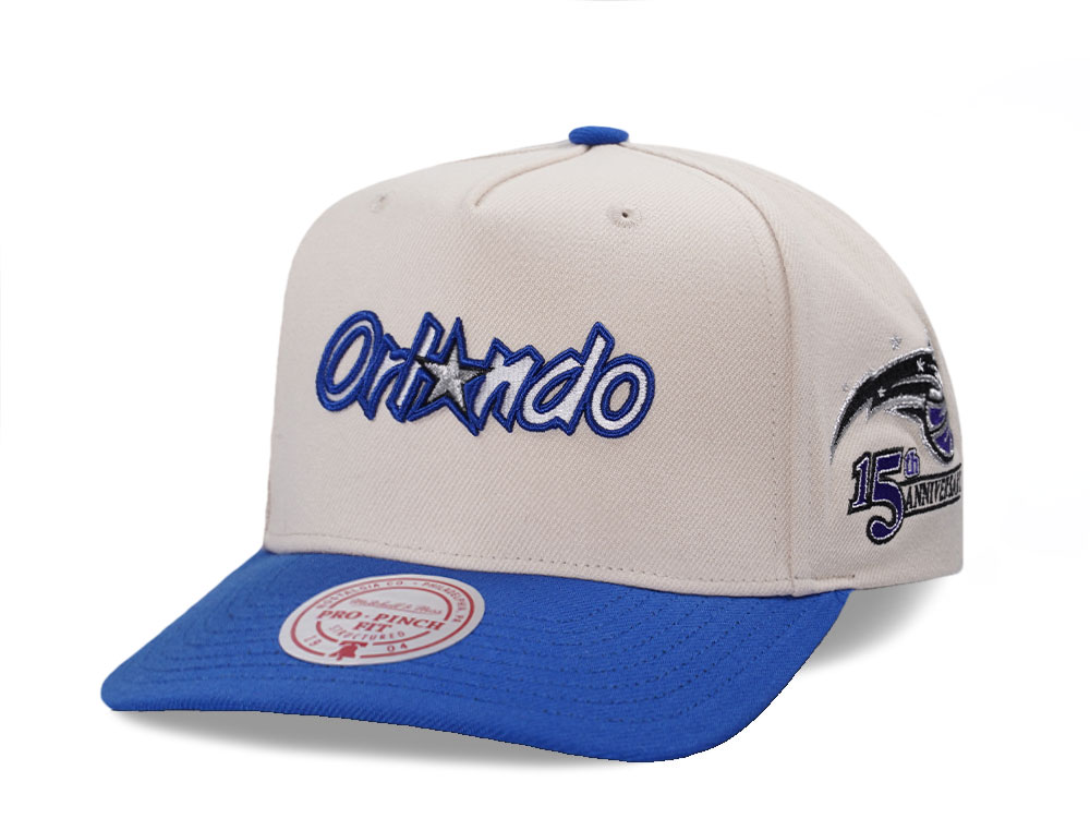 Mitchell & Ness Orlando Magic 15th Anniversary Two Tone Pro Pinch A Frame Snapback Casquette