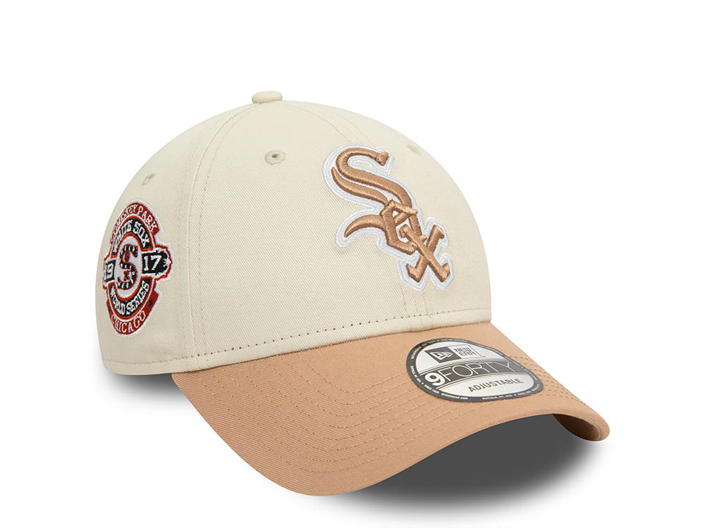 New Era Chicago White Sox World Series 1917 Chrome Two Tone 9Forty Strapback Casquette