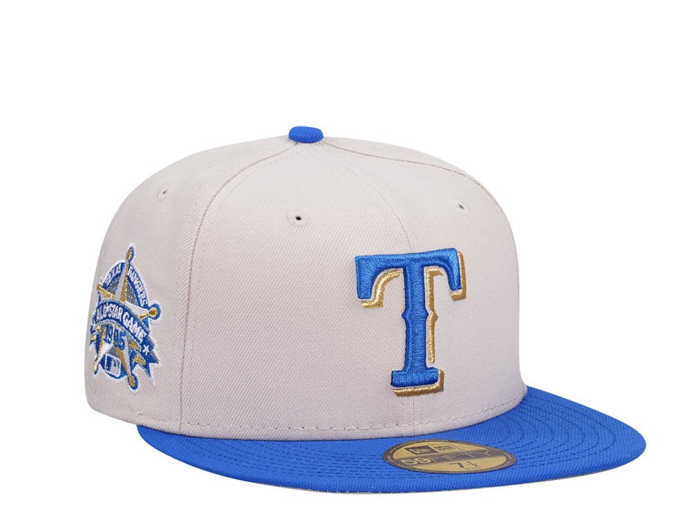 New Era Texas Rangers All Star Game 1995 Stone Gold Two Tone Edition 59Fifty Fitted Casquette