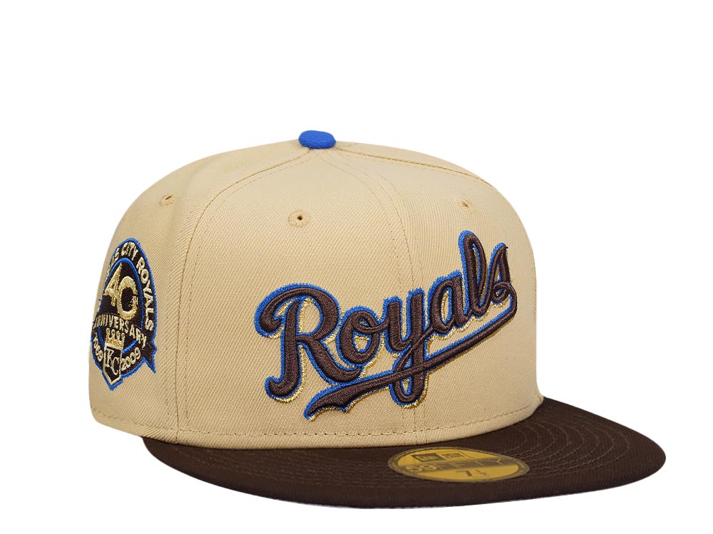 New Era Kansas City Royals 40th Anniversary Vegas Blue Two Tone Edition 59Fifty Fitted Casquette