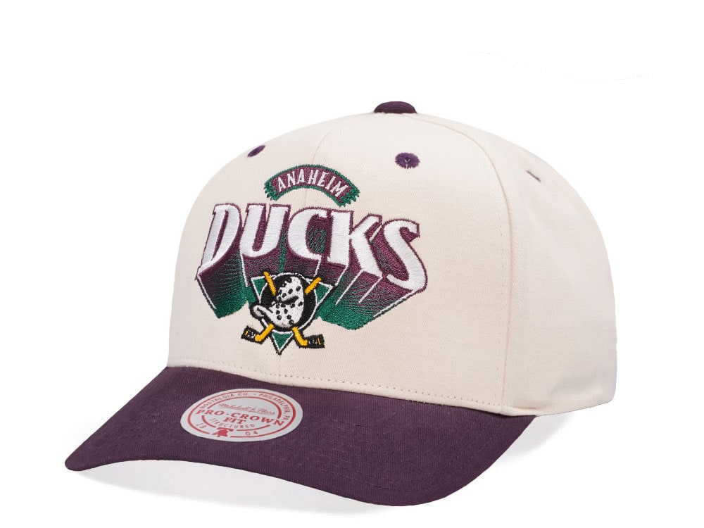 Mitchell & Ness Anaheim Ducks Horizon Two Tone Pro Crown Fit Snapback Casquette