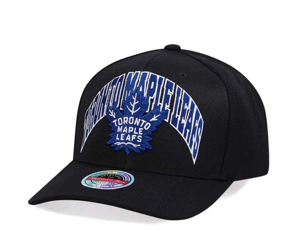 Mitchell & Ness Toronto Maple Leafs Letterman Type Hardwood Classic Red Flex Snapback Casquette