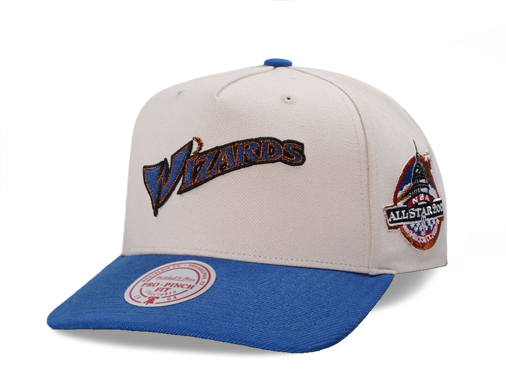 Mitchell & Ness Washington Wizards All Star 2001 Two Tone Pro Pinch A Frame Snapback Casquette