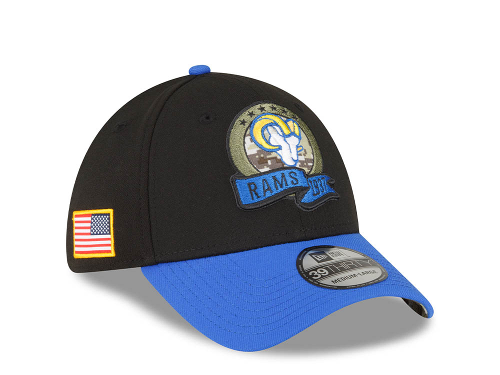 New Era Los Angeles Rams Salute to Service 2022 39Thirty Stretch Casquette