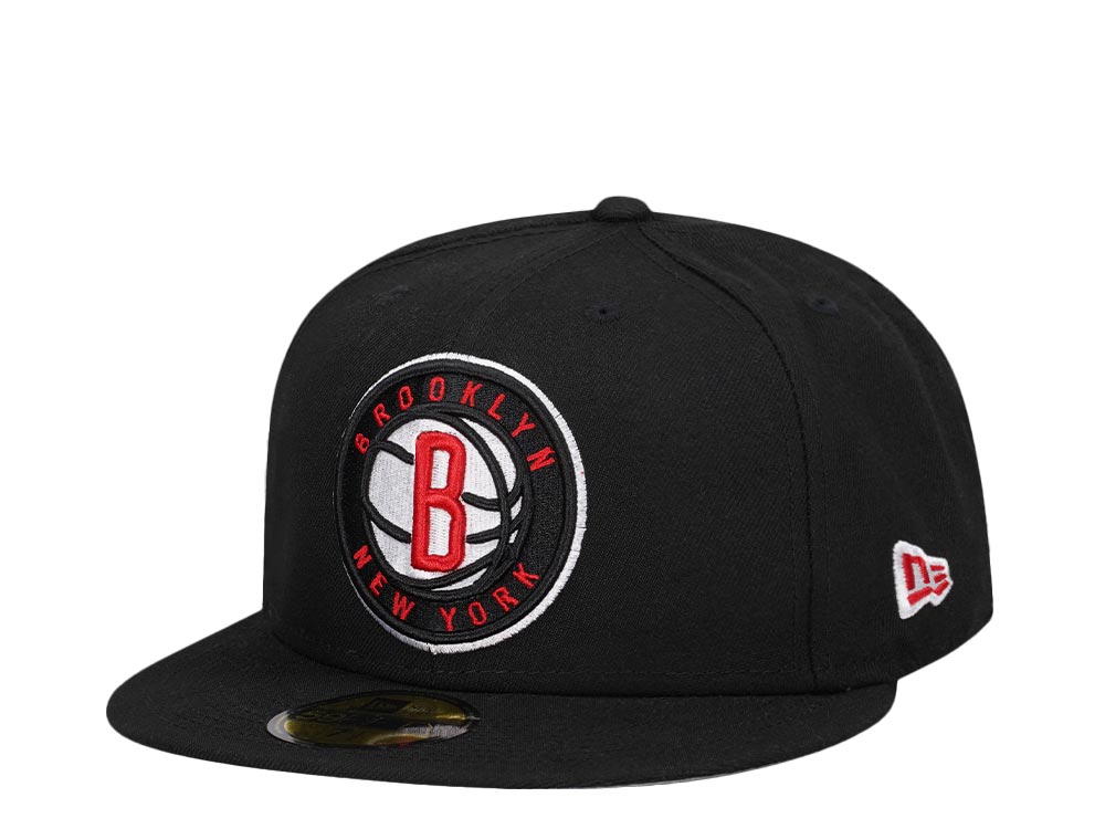 New Era Brooklyn Nets Black Red Detail Edition 59Fifty Fitted Casquette