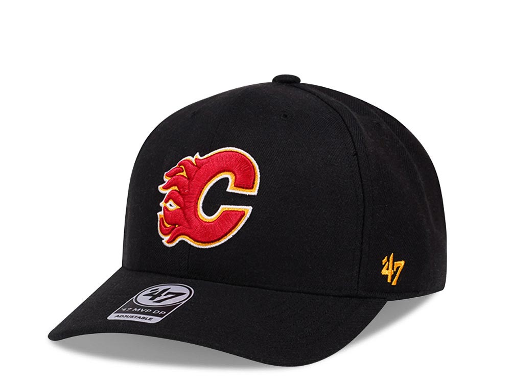 47Brand Calgary Flames Classic DP Black Cold Zone Snapback Casquette