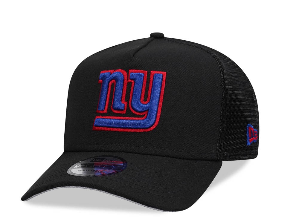 New Era New York Giants Black 9Forty A Frame Trucker Snapback Casquette