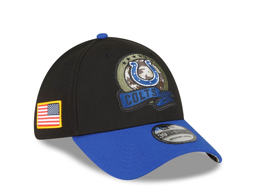 New Era Indianapolis Colts Salute to Service 2022 39Thirty Stretch Casquette