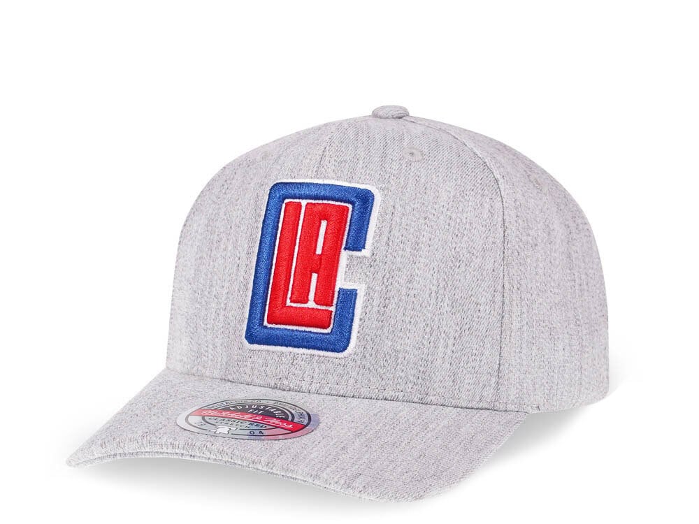 Mitchell & Ness Los Angeles Clippers Heather Red Line Flex Snapback Casquette