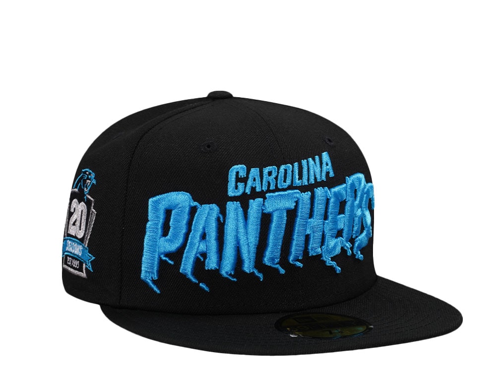 New Era Carolina Panthers 20 Seasons Script Edition 59Fifty Fitted Casquette