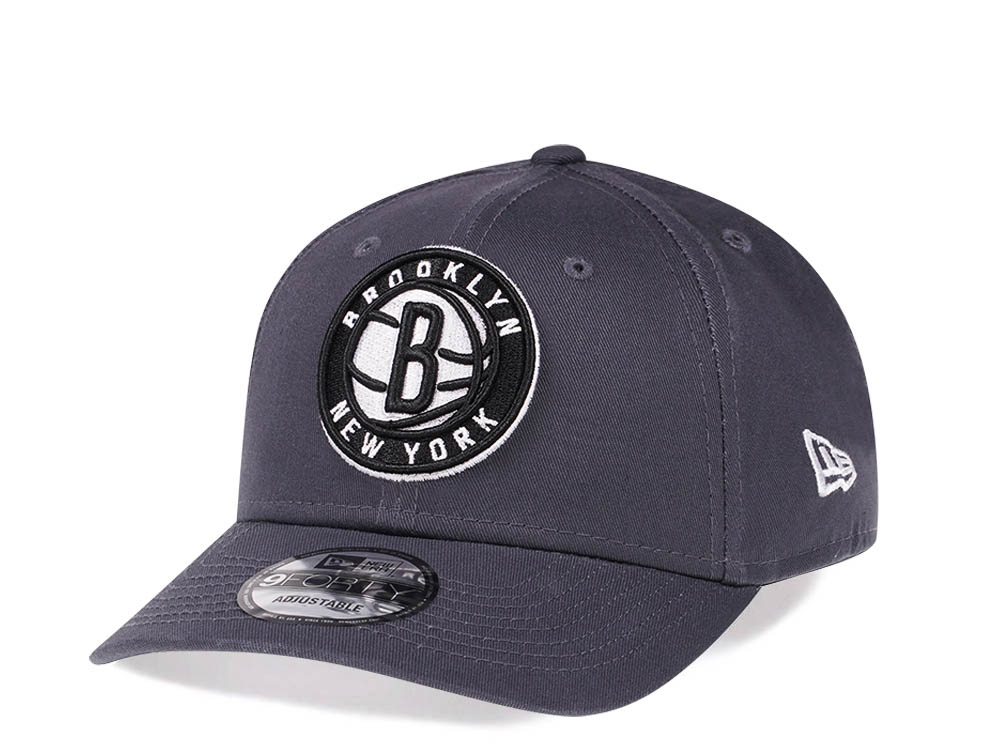 New Era Brooklyn Nets Gray Essential 9Forty Strapback Casquette