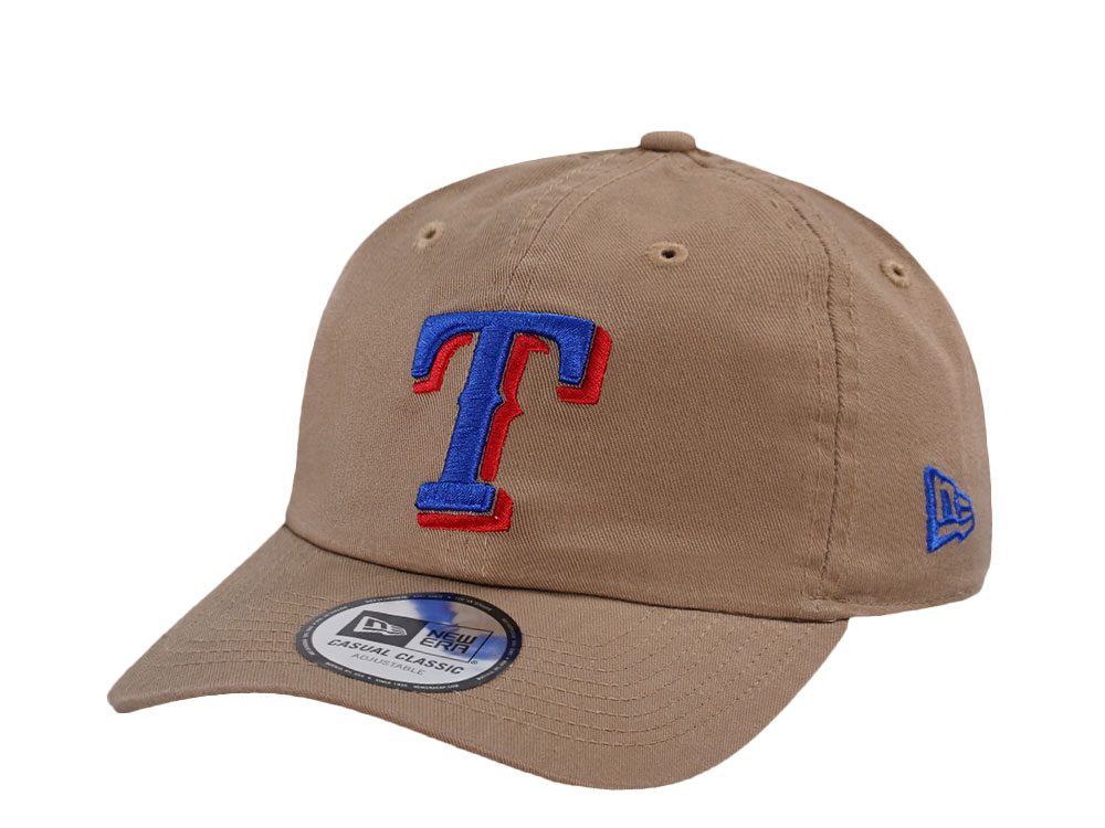 New Era Texas Rangers Khaki Casual Classic Edition Strapback Casquette