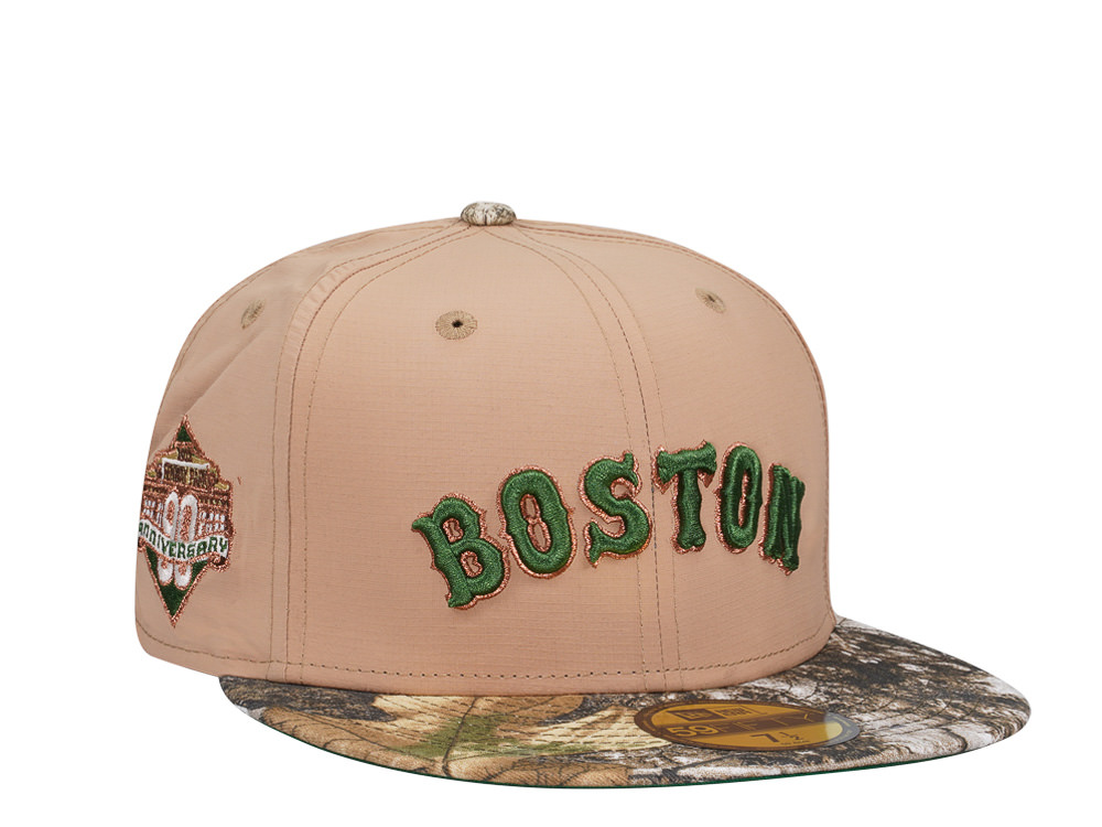 New Era Boston Red Sox 90th Anniversary Ripstop Real Tree Two Tone Edition 59Fifty Fitted Casquette