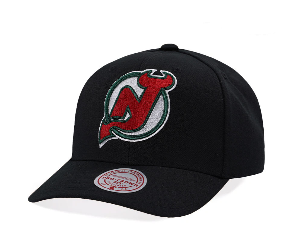 Mitchell & Ness New Jersey Devils Pro Crown Fit Vintage Black Snapback Casquette