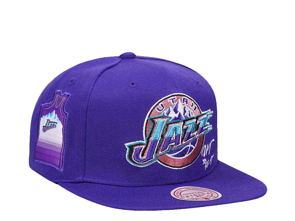 Mitchell & Ness Utah Jazz Jersey Love Hardwood Classic Snapback Casquette