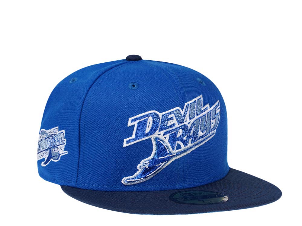 New Era Tampa Bay Rays Inaugural Season 1998 Deep Sea Metallic Two Tone Edition 59Fifty Fitted Casquette