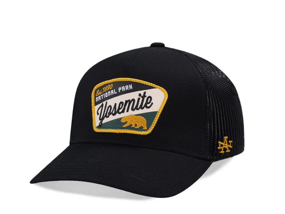 American Needle Yosemite Valin Black Trucker Snapback Casquette