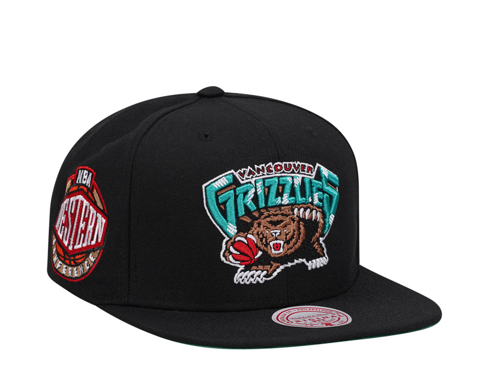 Mitchell & Ness Vancouver Grizzlies Conference Patch Black Snapback Casquette