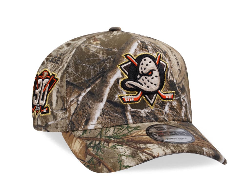 New Era Anaheim Ducks 30th Anniversary Realtree Prime Edition 9Forty A Frame Snapback Casquette