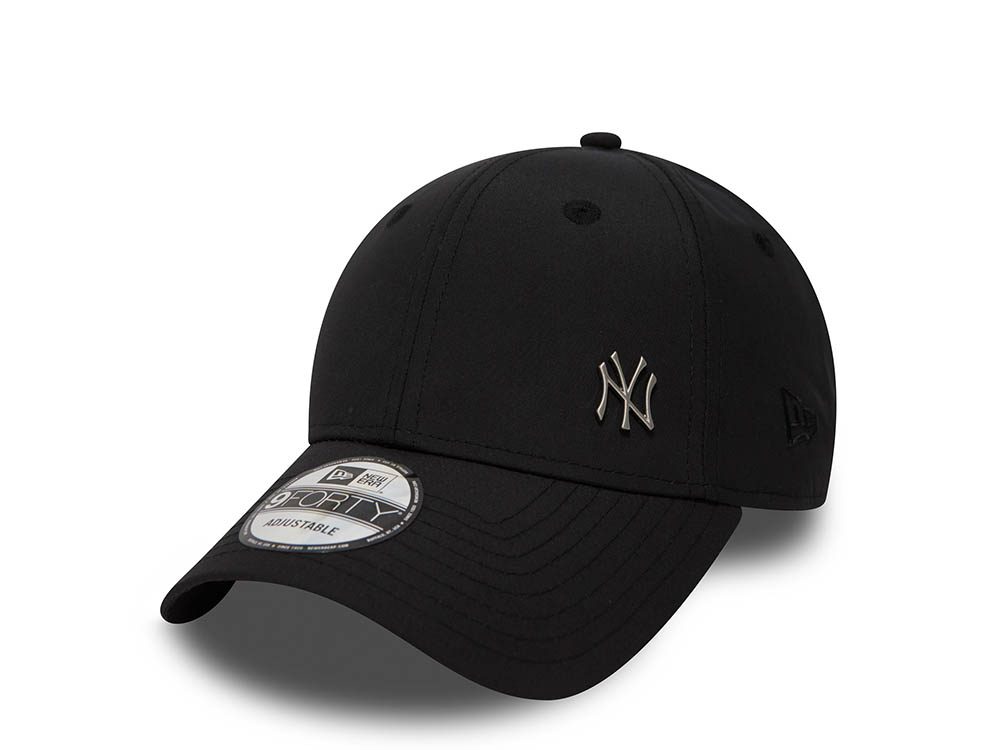 New Era New York Yankees Black Flawless 9Forty Strapback Casquette