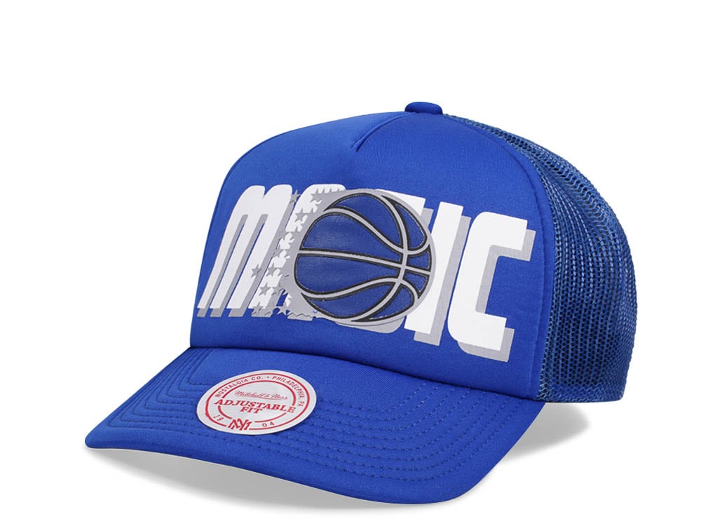 Mitchell & Ness Orlando Magic Blue Billboard Trucker Snapback Casquette