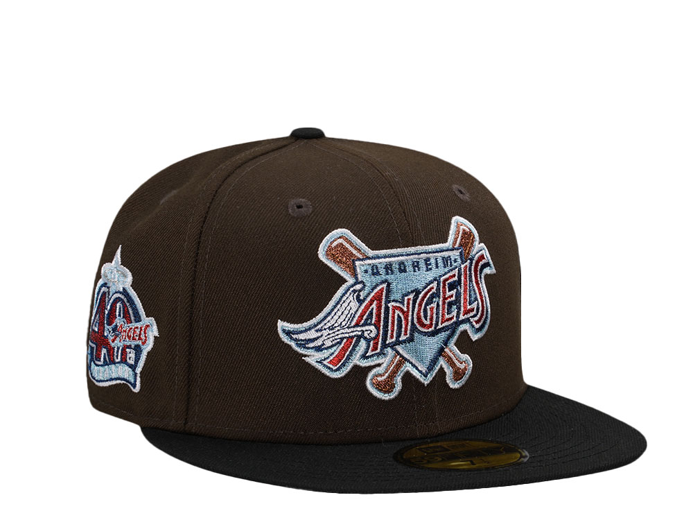 New Era Anaheim Angels 40th Anniversary Coffee Two Tone Edition 59Fifty Fitted Casquette